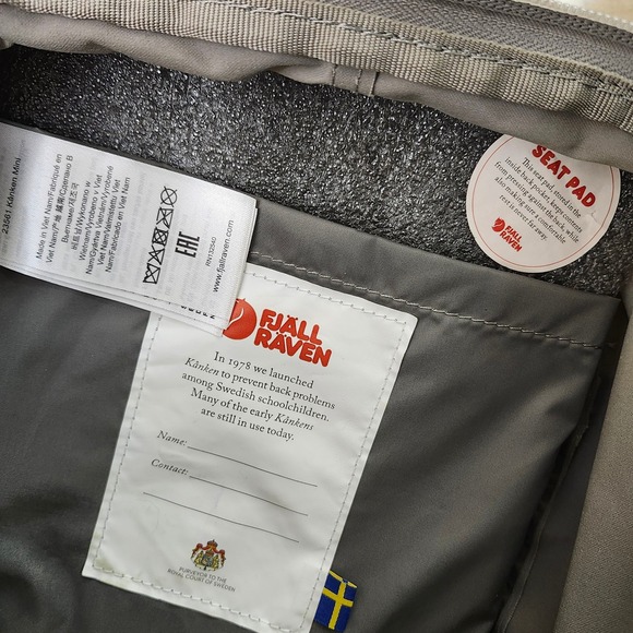Fjallraven Kanken‎ Mini Backpack Gray Lightweight Everyday School Travel - Picture 7 of 11